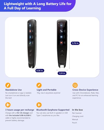 PenPower WorldPenScan Go Surligneur numérique avec Stylo de 