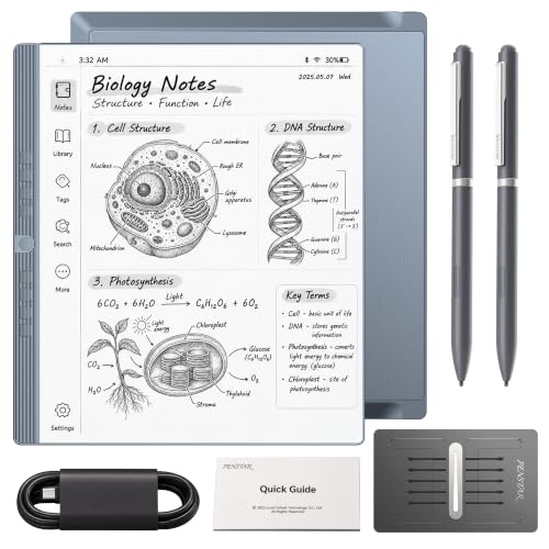 Penstar eNote 2 E-Ink Carnet numérique avec stylo, tablette 